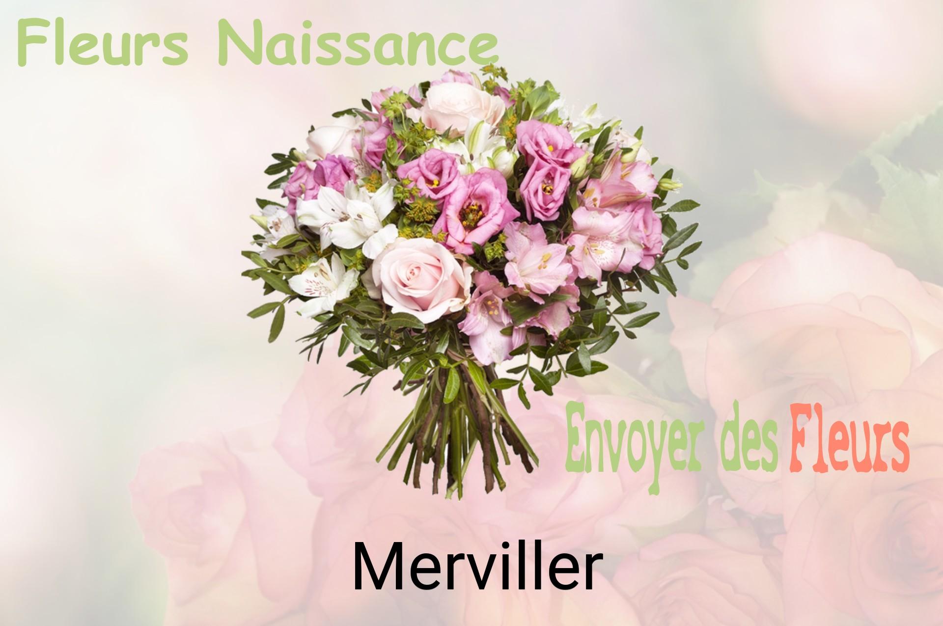 Bouquet de fleurs de naissance livré à Merviller